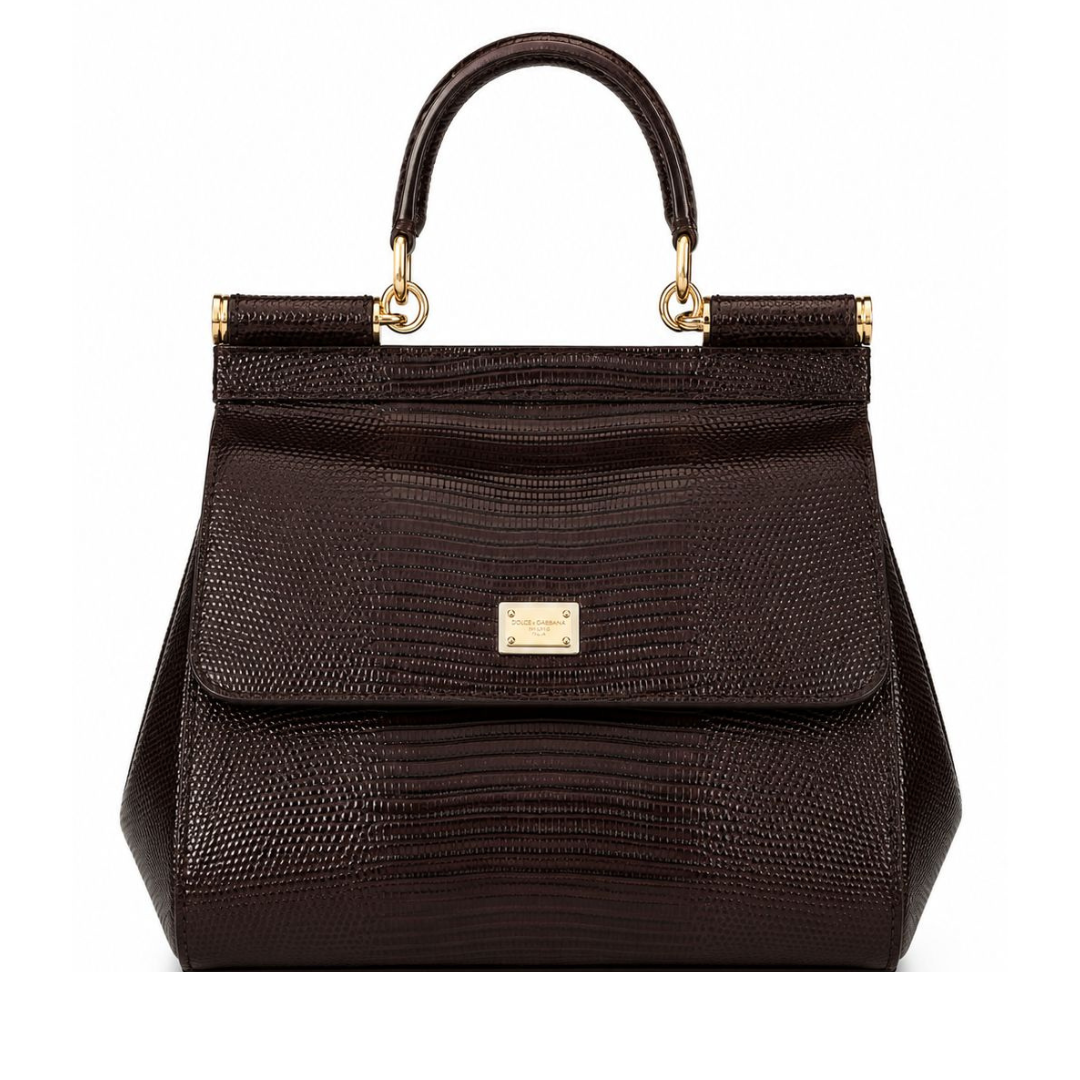 Dolce&Gabbana Sicily Small Handbag - Burgundy